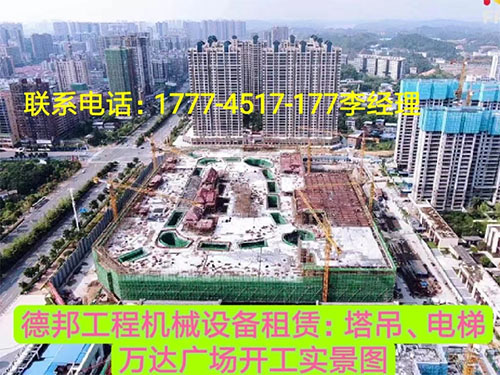 萬(wàn)達(dá)廣場(chǎng)、岳麓青城一二三期   租賃塔吊、電梯實(shí)情